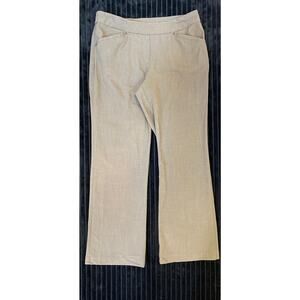 Women’s Sag Harbor Brown Pull-On Pants Size 12 Casual Comfort Stretch Fit